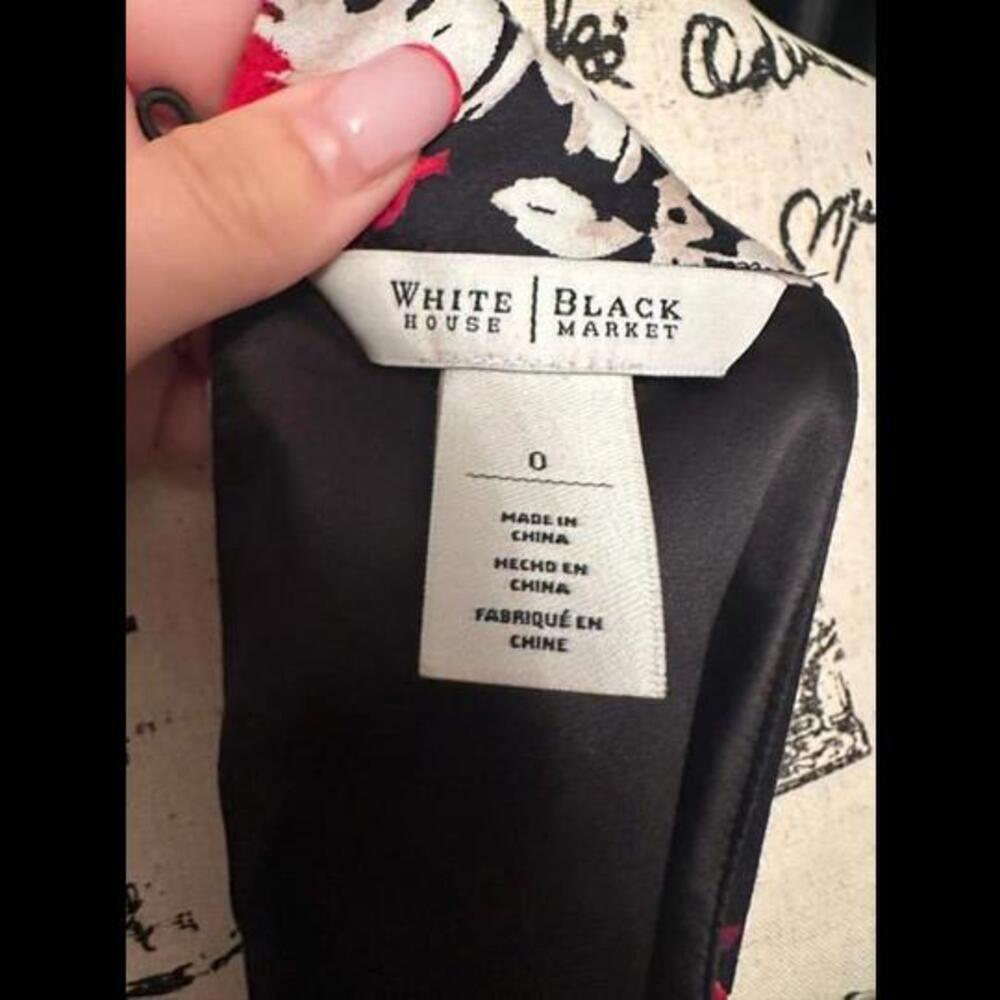 White House Black Market Floral Halter Top - Picture 2 of 3